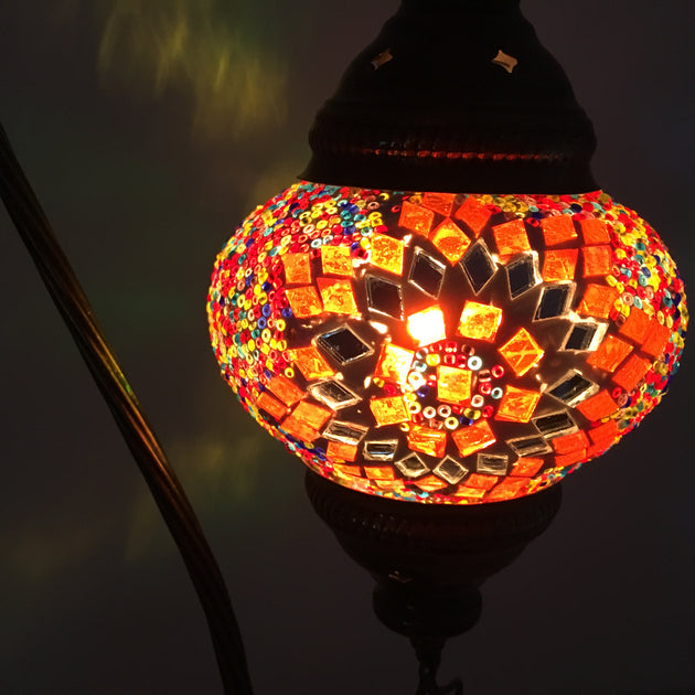 HANDMADE MOSAIC NEW SWAN NECK LAMP (FREE AND FAST EXPEDITED 5 DAY