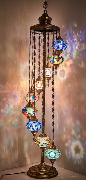 Mosaic hanging store lamps