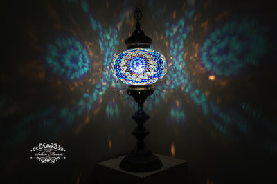 NO6 SIZE MOSAIC FLOOR / TABLE LAMP - TurkishLights.NET