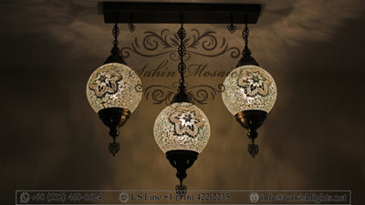 Kitchen Pendant With 3 (20 cm ) Ball Poruduct ID: 109 - TurkishLights.NET