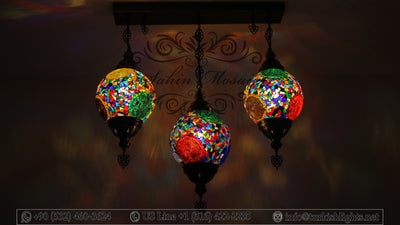 Kitchen Pendant With 3 (20 cm ) Ball Poruduct ID: 109 - TurkishLights.NET