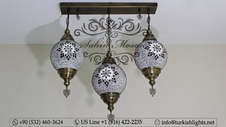 Kitchen Pendant With 3 (20 cm ) Ball Poruduct ID: 109 - TurkishLights.NET