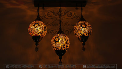 Kitchen Pendant With 3 (20 cm ) Ball Poruduct ID: 109 - TurkishLights.NET