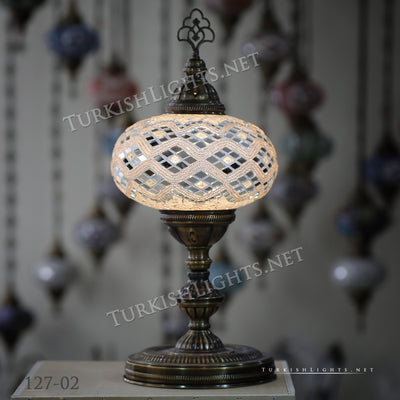 Turkish Mosaic Table Lamp, Extra Large Globe (NO5 GLOBE) ID:127 - TurkishLights.NET