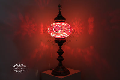 NO6 SIZE MOSAIC FLOOR / TABLE LAMP - TurkishLights.NET