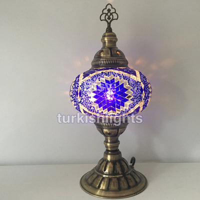 MOSAIC TABLE LAMP - LARGE GLOBE - TurkishLights.NET