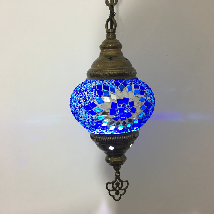 Turkish Handmade Mosaic  Hanging Lamp - TurkishLights.NET