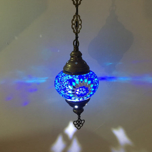 Turkish Handmade Mosaic  Hanging Lamp - TurkishLights.NET