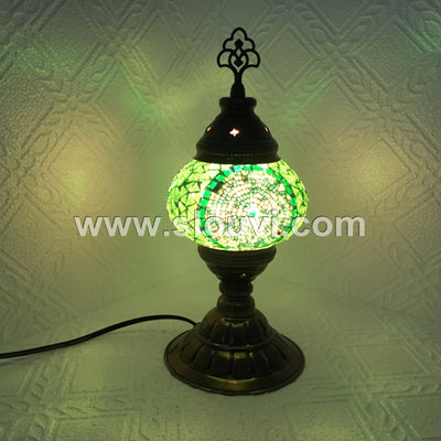 TURKISH MOSAIC TABLE LAMP - TurkishLights.NET