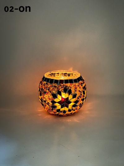 Turkish Mosaic  Candle Holder, Product Id: 139 - TurkishLights.NET